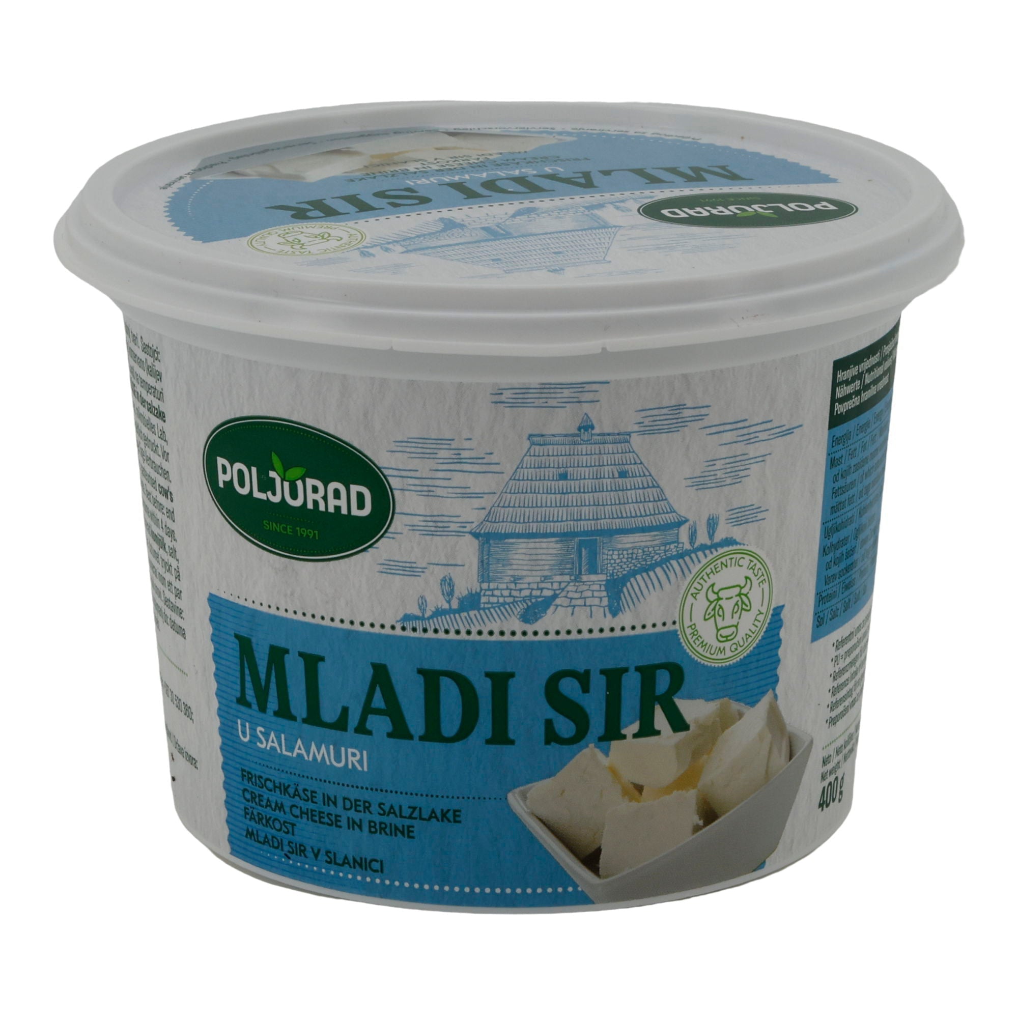 Frischkäse Poljorad Mladi Sir u Salamuri | Frischkäse | In Salzlake | 540 g POLJORAD